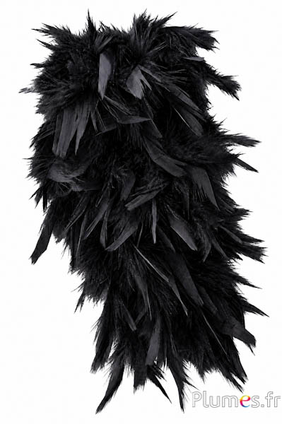 Boa in veren cock - 10 cm - zwart